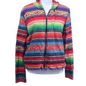 Lauren Ralph Lauren Jeans Aztec zip hoodie,‎ Southwestern, Baja, streetwear